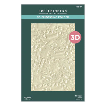 Al Dente 3D Embossing Folder from the Buon Appetito Collection