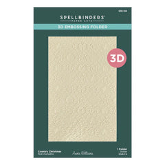 Country Christmas 3D Embossing Folder from the Country Christmas Collection by Annie Williams
