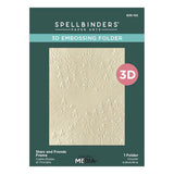 Stars and Fronds Frame 3D Embossing Folder from the Starry Holiday Collection by Dina Wakley