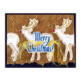 Stars and Fronds Frame 3D Embossing Folder from the Starry Holiday Collection by Dina Wakley