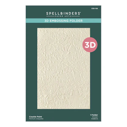 Crackle Paint 3D Embossing Folder from the Beautifully Imperfect Collection