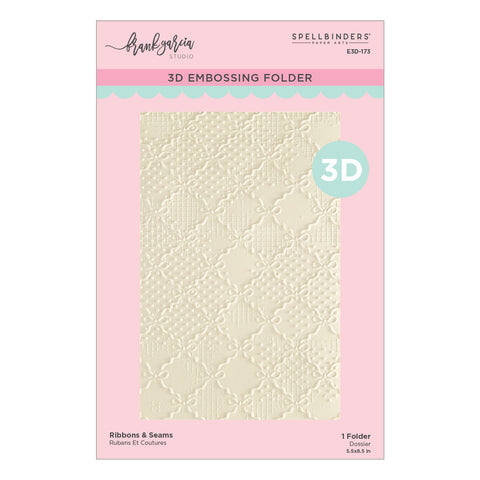 Ribbons & Seams 3D Embossing Folder by Frank Garcia