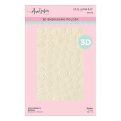 Haberdashery Buttons 3D Embossing Folder by Frank Garcia