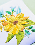 Dossier et matrice de gaufrage 3D floral gracieux