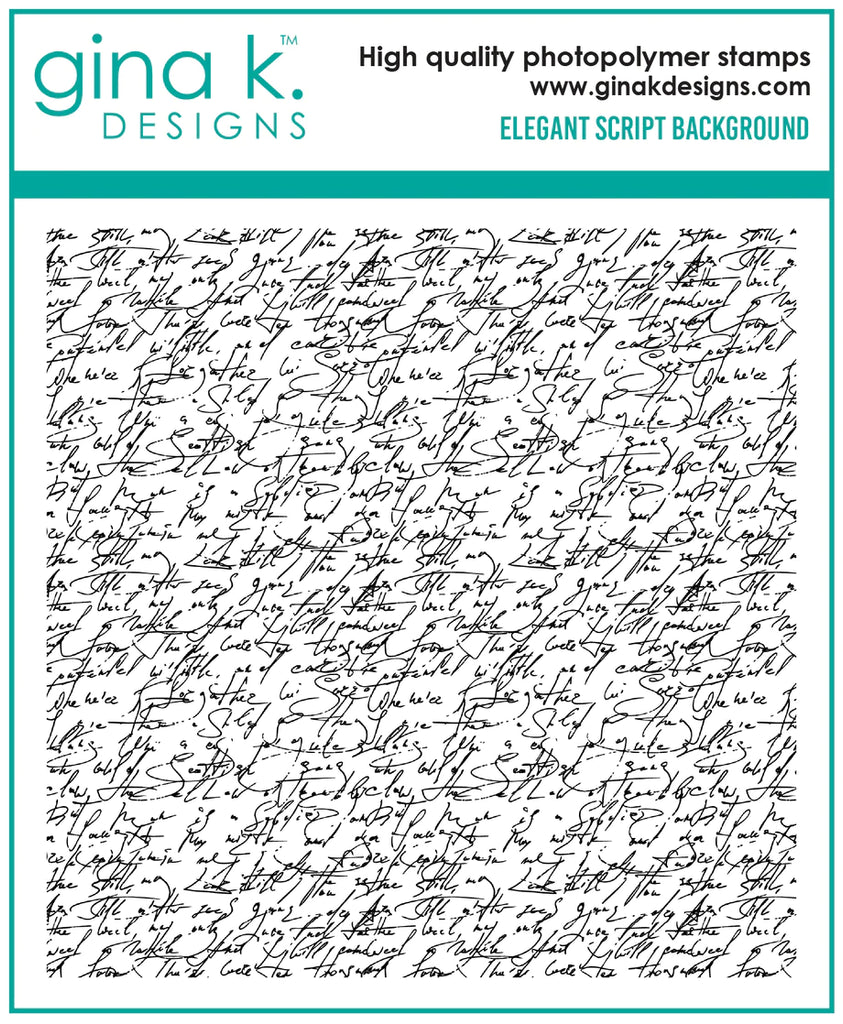 Elegant Script Background Stamp