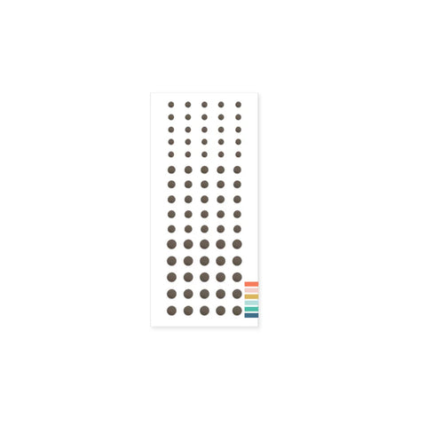 Enamel Dots: Espresso