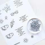 Excerpts 6x8 Sentiments Stamp Set