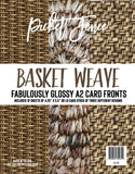 Fabulously Glossy A2 Card Fronts - Basket Weave