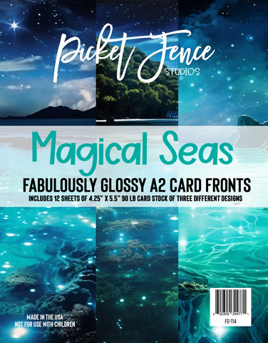 Fabulously Glossy A2 Card Fronts - Magical Seas