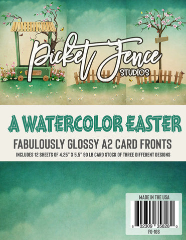 Fabulously Glossy A2 Card Fronts (12 pk)-A Watercolor Easter