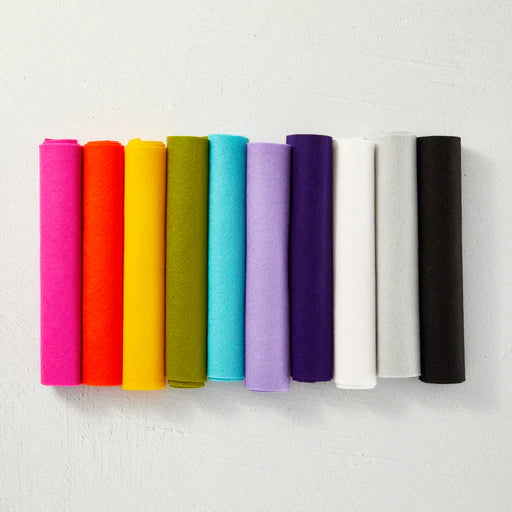 Merino Wool Felt Sheets - Kaleidoscope Collection