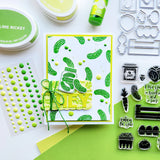 Party Yellow-Greens Enamel Dots