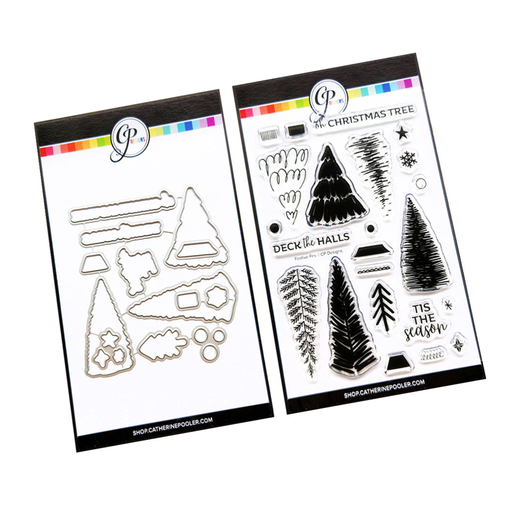 Festive Firs Stamp and Die Bundle