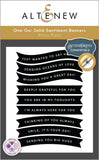 One-Go: Solid Sentiment Banners
