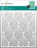 Flourishing Coral Stencil