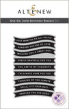 One-Go: Solid Sentiment Banners Die