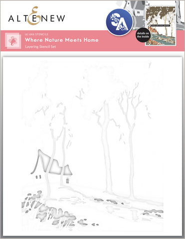 Stencil Art: Where Nature Meets Home Layering Stencil Set (6 in 1)