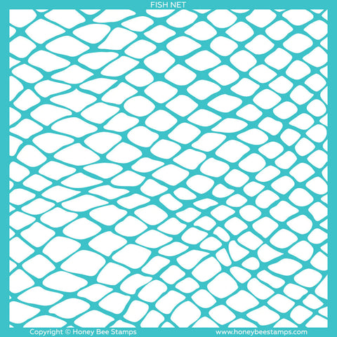 Fish Net Background Stencil