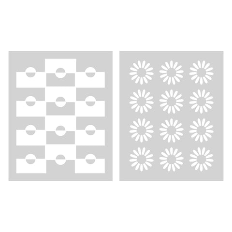 Flirty Blooms Layered Stencils (set of 2)