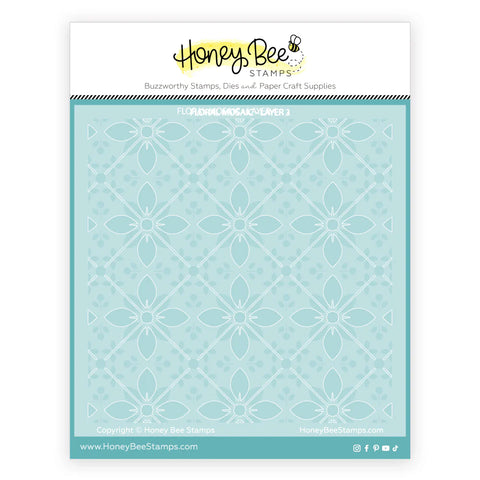 Floral Mosaic Layering Stencil (Set Of 4)