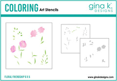 Floral Friendship Stencil
