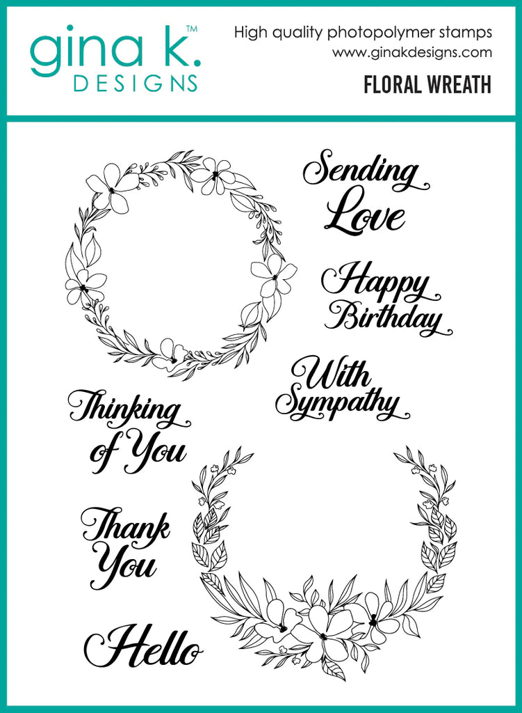 Floral Wreath Stamp Set