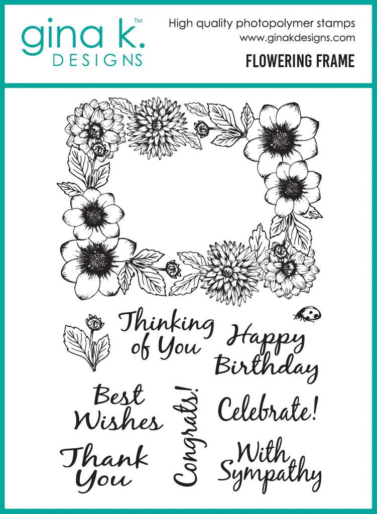 Flowering Frame Stamps Set