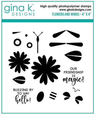Flowers and Wings MINI Stamp Set