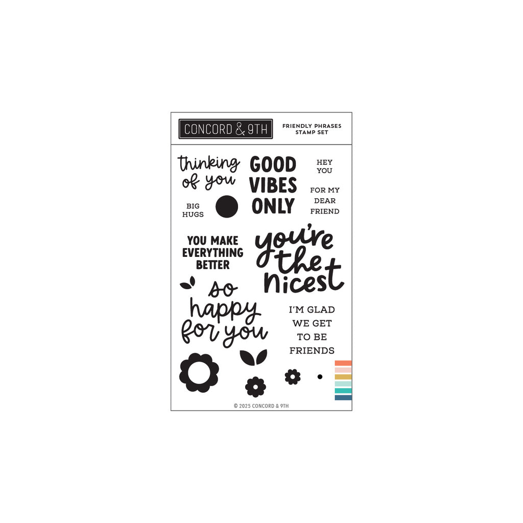 Friendly Phrases Stamp Set (4 x 6)