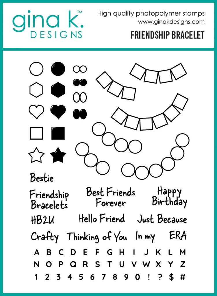 Friendship Bracelet Stamp Set