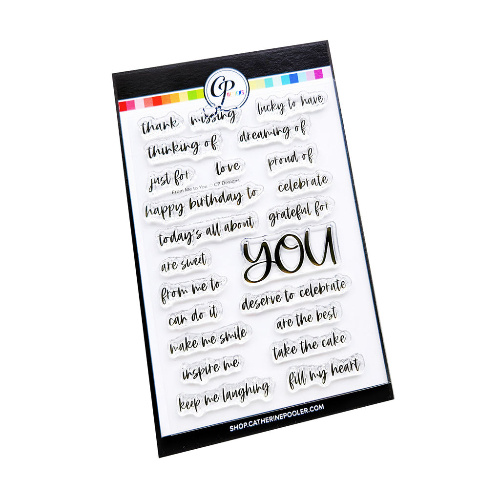 From Me to You Sentiments Stamp Set