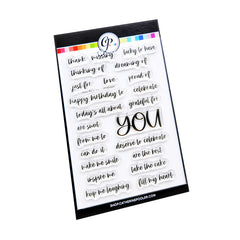 From Me to You Sentiments Stamp Set