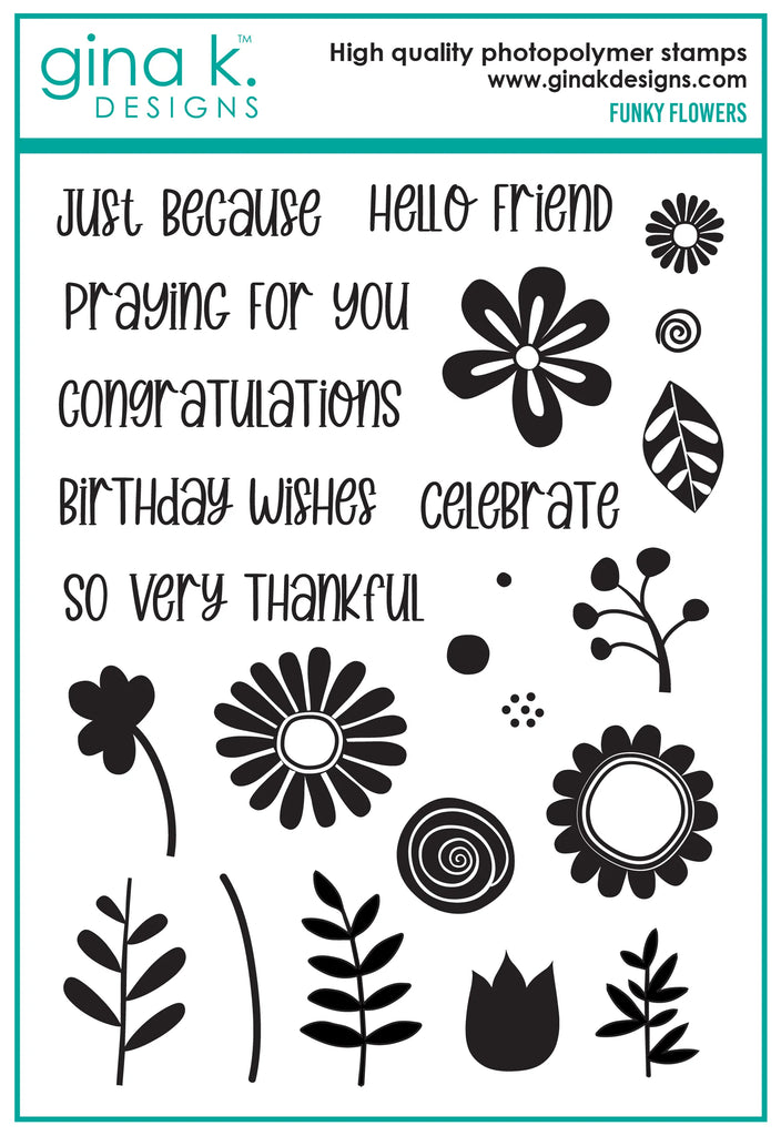 Funky Flowers Stamp Set
