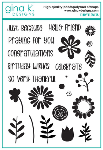 Funky Flowers Stamp Set