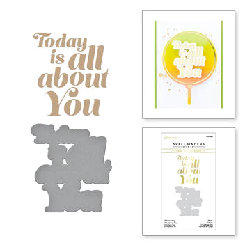 Glimmering All About You Hot Foil Plate & Die Set from the It’s My Party Too Collection