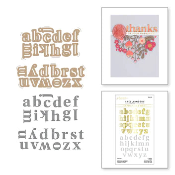 Glimmer Alphabet Hot Foil Plate & Die Set from the Sealed for Summer Collection