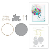 Giant Party Balloon Glimmer Hot Foil Plate & Die Set from the It’s My Party Collection by Carissa Wiley
