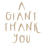 Giant Thank You Glimmer Hot Foil Plate from the Glimmer Cardfront Sentiments Collection