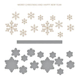 Glimmering Snowflakes Hot Foil Plate & Die Set  from the Bibi's Snowflakes Collection by Bibi Cameron