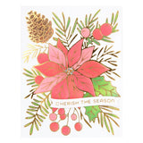 Assiette chaude Poinsettia Full Bloom de la collection Glimmer for the Holidays