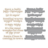 Wonderful Winter Sentiments Glimmer Hot Foil Plate & Die Set from the Simon's Snow Globes Collection by Simon Hurley