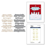 Wonderful Winter Sentiments Glimmer Hot Foil Plate &amp; Die Set de la collection Simon's Snow Globes par Simon Hurley