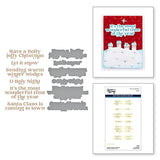 Wonderful Winter Sentiments Glimmer Hot Foil Plate & Die Set from the Simon's Snow Globes Collection by Simon Hurley