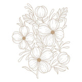 Glimmering Buttercups Glimmer Plate and Stencil Bundle from the Glimmering Flowers Collection