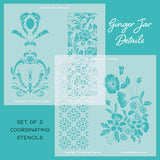 Ginger Jar Detail Stencil (Set Of 2)