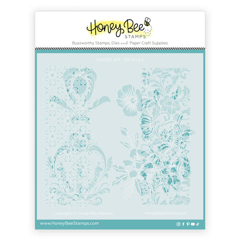 Ginger Jar Detail Stencil (Set Of 2)