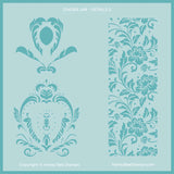 Ginger Jar Detail Stencil (Set Of 2)