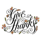 Give Thanks - Set Of 4 Coordinating Stencils