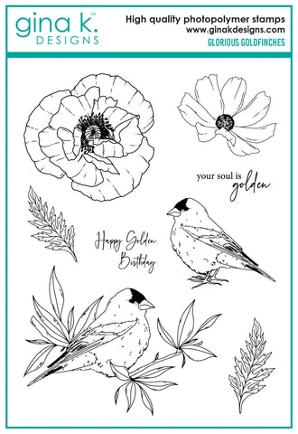 Glorious Goldfinches Stamp Set - RETIRING