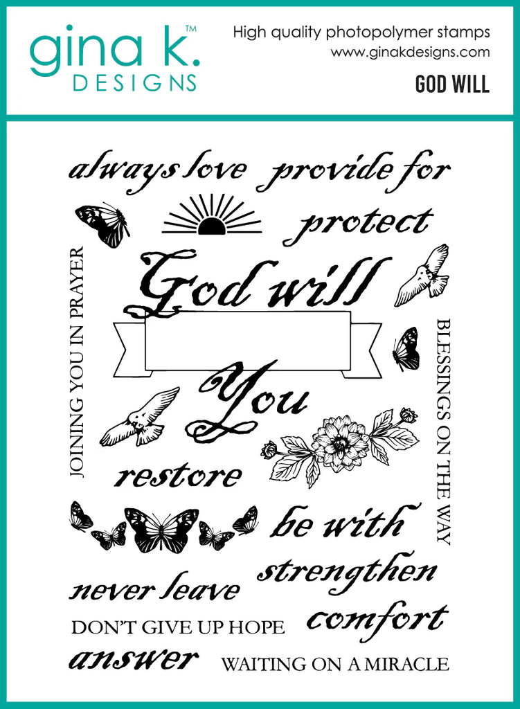God Will Stamp Set